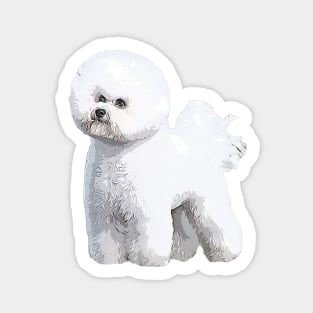 Bichon Frise Standing Beauty Sticker